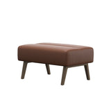 Stella Wood - Ottoman - Paloma New cognac - Smoked Oak - Large