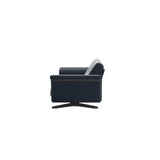 Stella Wood - 2-Seater Sofa - Paloma Oxford Blue - Grey