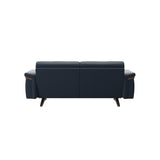 Stella Wood - 2-Seater Sofa - Paloma Oxford Blue - Wenge