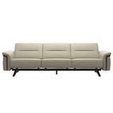 Stella Wood - 3-Seater Sofa - Paloma Light Grey - Brown