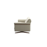 Stella Wood - 3-Seater Sofa - Paloma Light Grey - Walnut