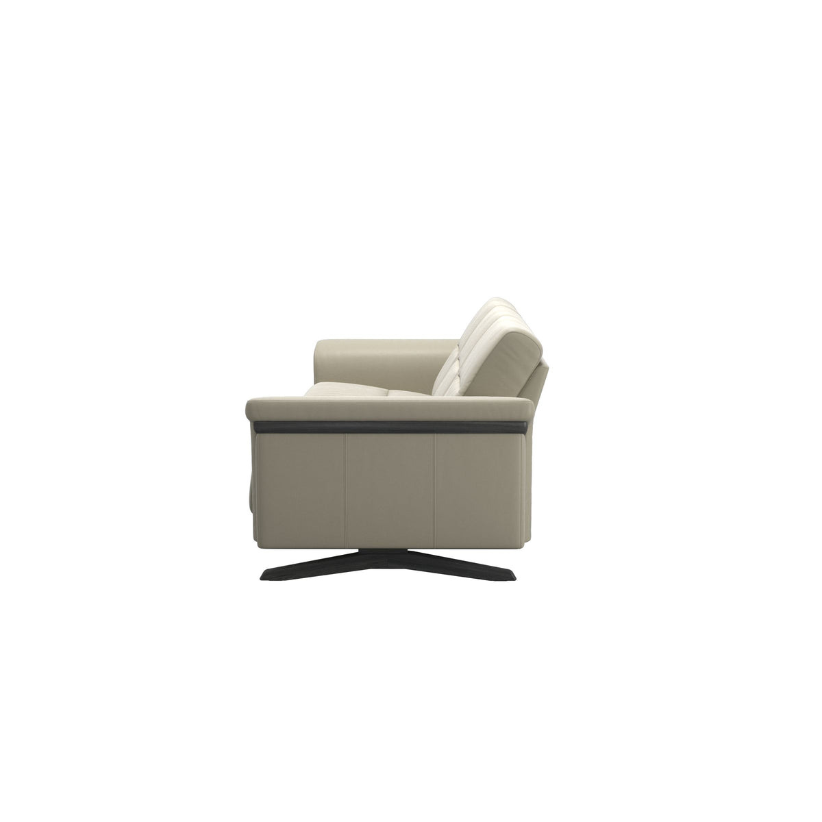 Stella Wood - 3-Seater Sofa - Paloma Light Grey - Grey