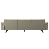 Stella Wood - 3-Seater Sofa - Paloma Light Grey - Wenge