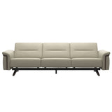Stella Wood - 3-Seater Sofa - Paloma Light Grey - Wenge