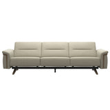 Stella Wood - 3-Seater Sofa - Paloma Light Grey - Smoked Oak