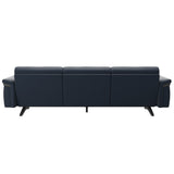 Stella Wood - 3-Seater Sofa - Paloma Oxford Blue - Grey