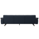 Stella Wood - 3-Seater Sofa - Paloma Oxford Blue - Wenge
