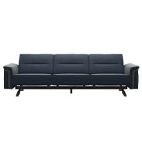 Stella Wood - 3-Seater Sofa - Paloma Oxford Blue - Wenge