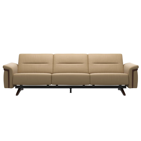 Stella Wood - 3-Seater Sofa - Paloma Sand - Brown
