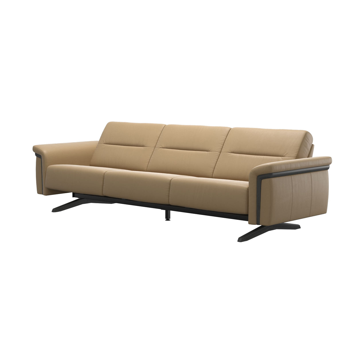 Stella Wood - 3-Seater Sofa - Paloma Sand - Grey