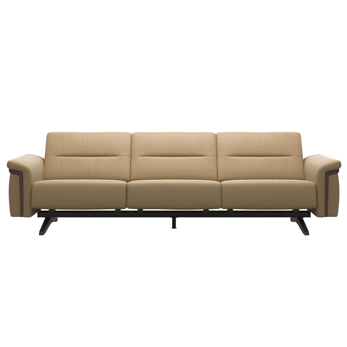 Stella Wood - 3-Seater Sofa - Paloma Sand - Wenge
