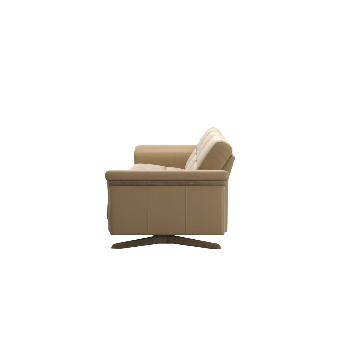 Stella Wood - 3-Seater Sofa - Paloma Sand - Smoked Oak