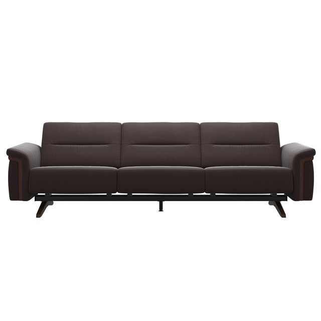 Stella Wood - 3-Seater Sofa - Paloma Chocolate - Brown