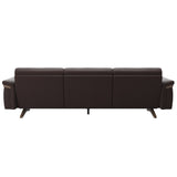 Stella Wood - 3-Seater Sofa - Paloma Chocolate - Walnut