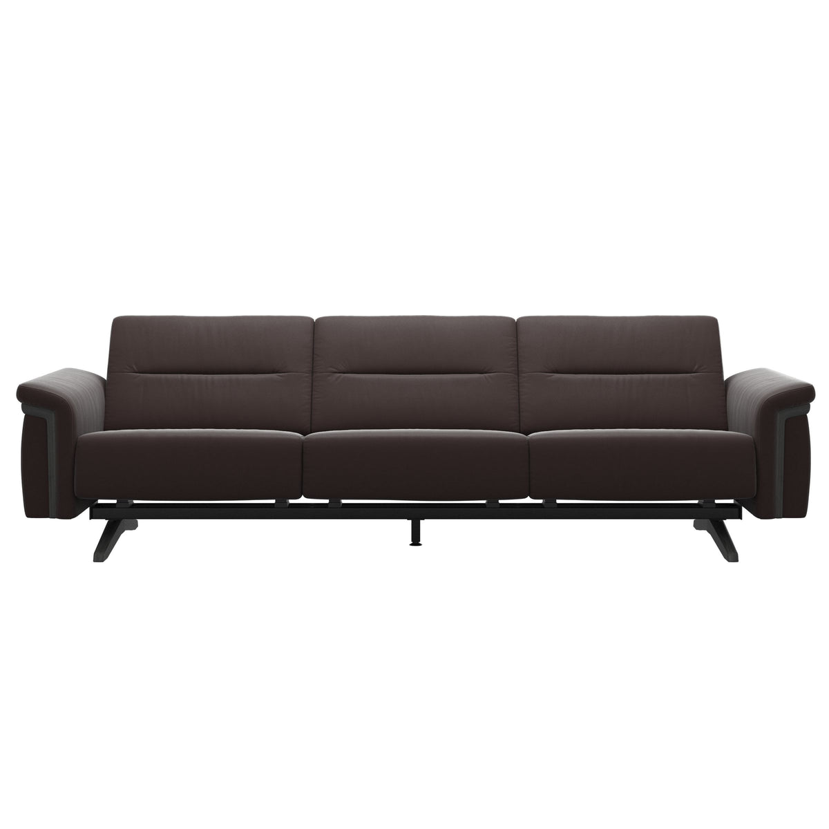 Stella Wood - 3-Seater Sofa - Paloma Chocolate - Grey