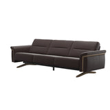 Stella Wood - 3-Seater Sofa - Paloma Chocolate - Smoked Oak