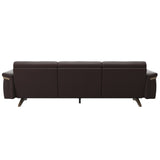 Stella Wood - 3-Seater Sofa - Paloma Chocolate - Smoked Oak