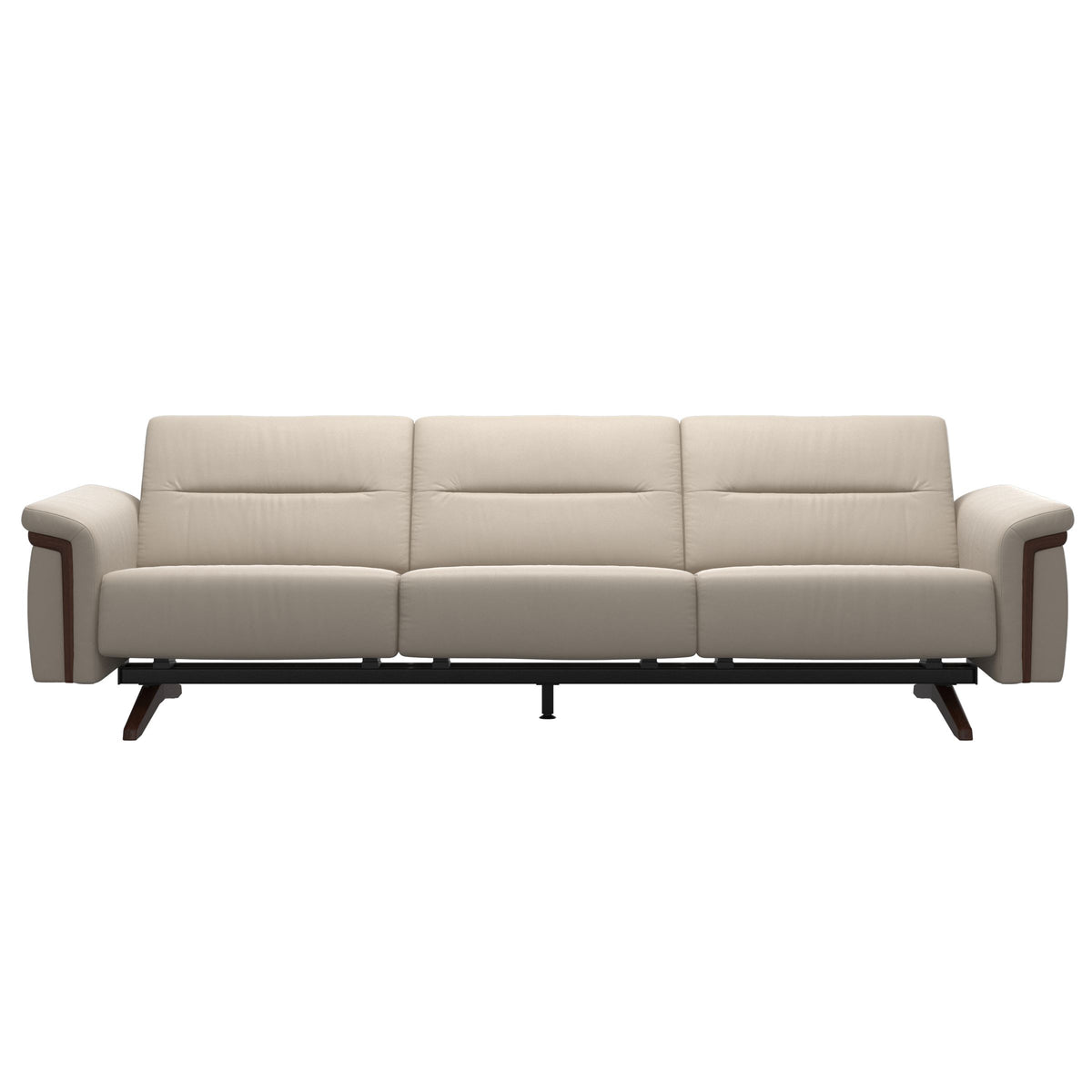 Stella Wood - 3-Seater Sofa - Paloma Fog - Brown
