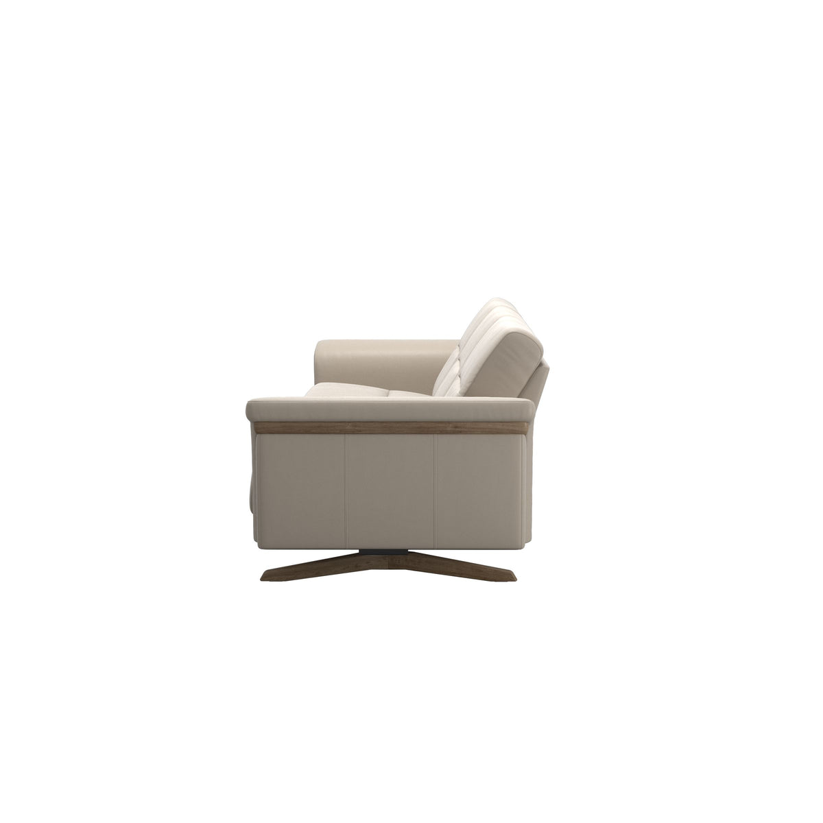 Stella Wood - 3-Seater Sofa - Paloma Fog - Smoked Oak