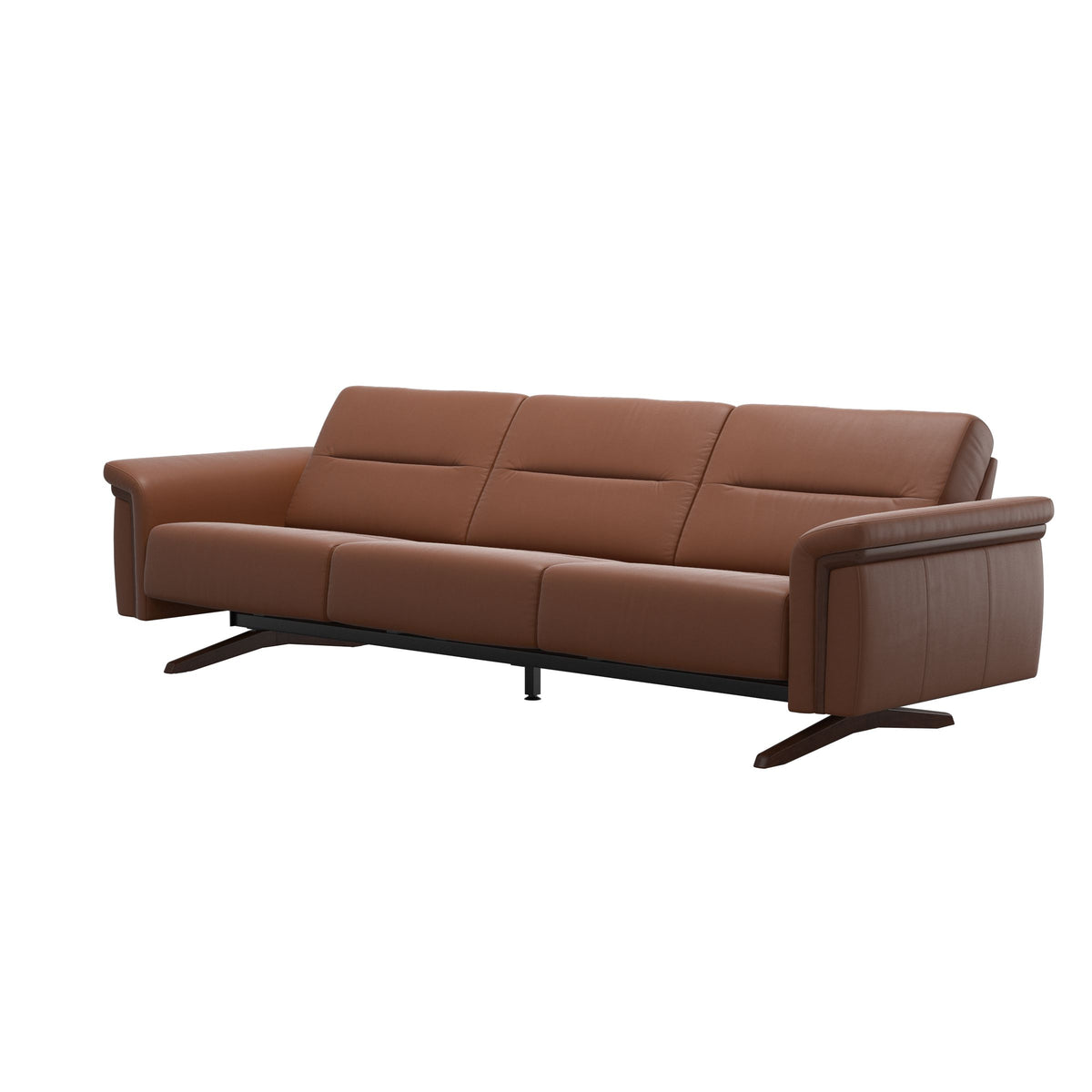 Stella Wood - 3-Seater Sofa - Paloma New cognac - Brown