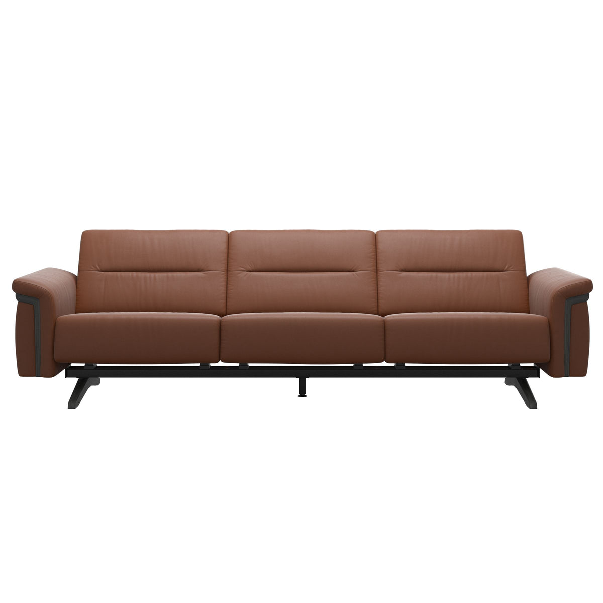 Stella Wood - 3-Seater Sofa - Paloma New cognac - Grey
