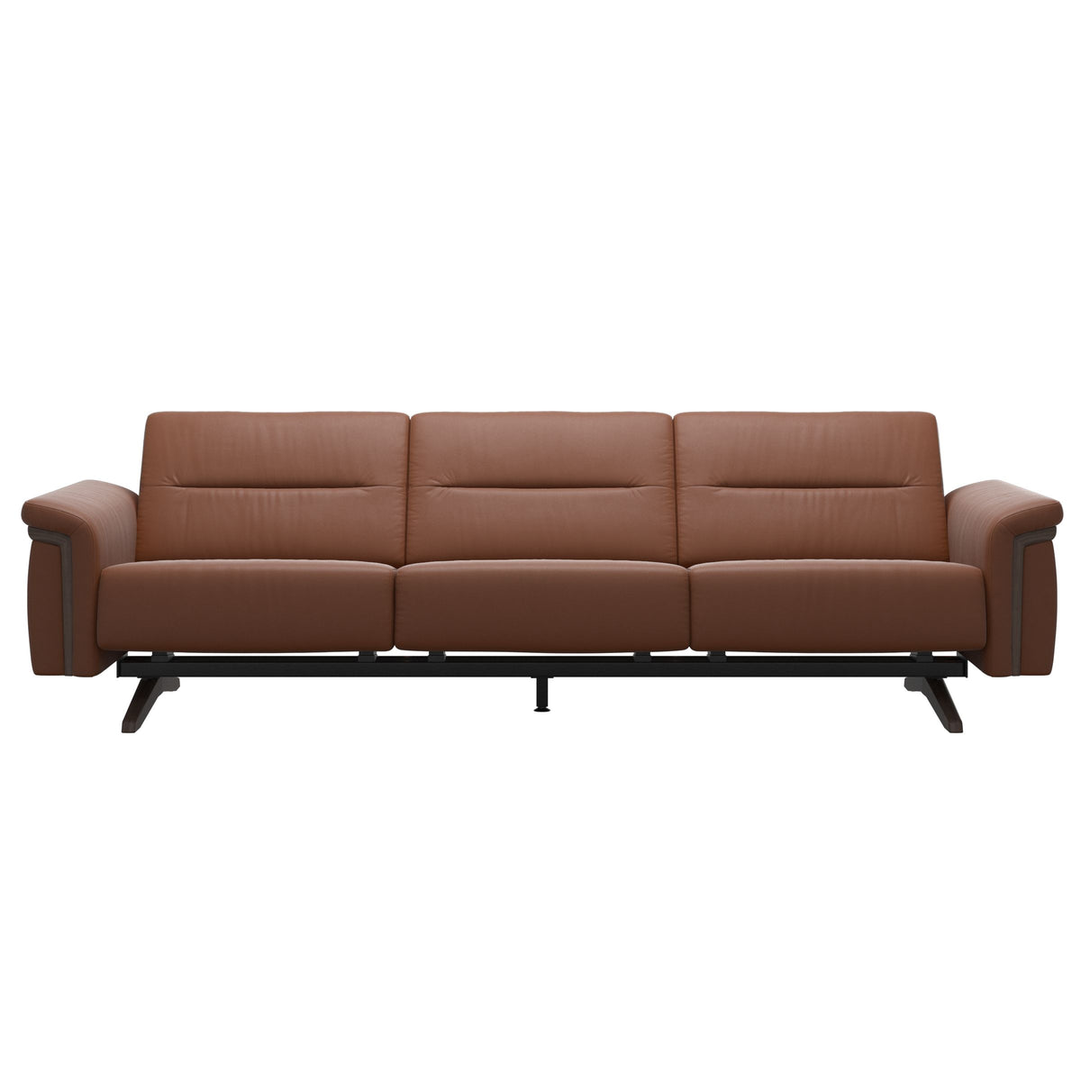 Stella Wood - 3-Seater Sofa - Paloma New cognac - Wenge