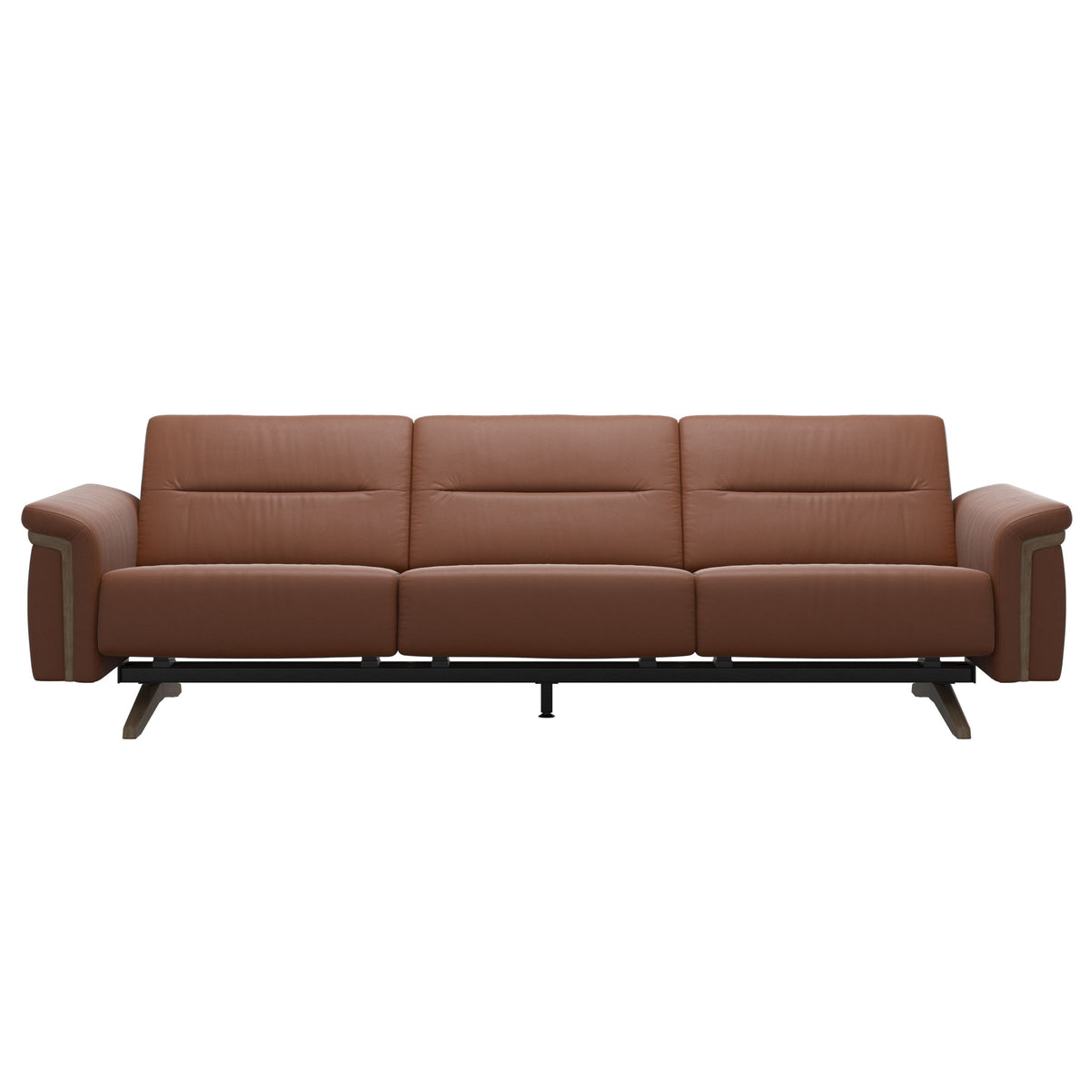 Stella Wood - 3-Seater Sofa - Paloma New cognac - Smoked Oak