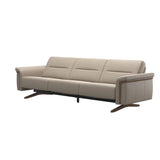 Stella Wood - 3-Seater Sofa - Paloma Mushroom - Walnut