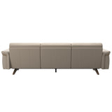 Stella Wood - 3-Seater Sofa - Paloma Mushroom - Smoked Oak