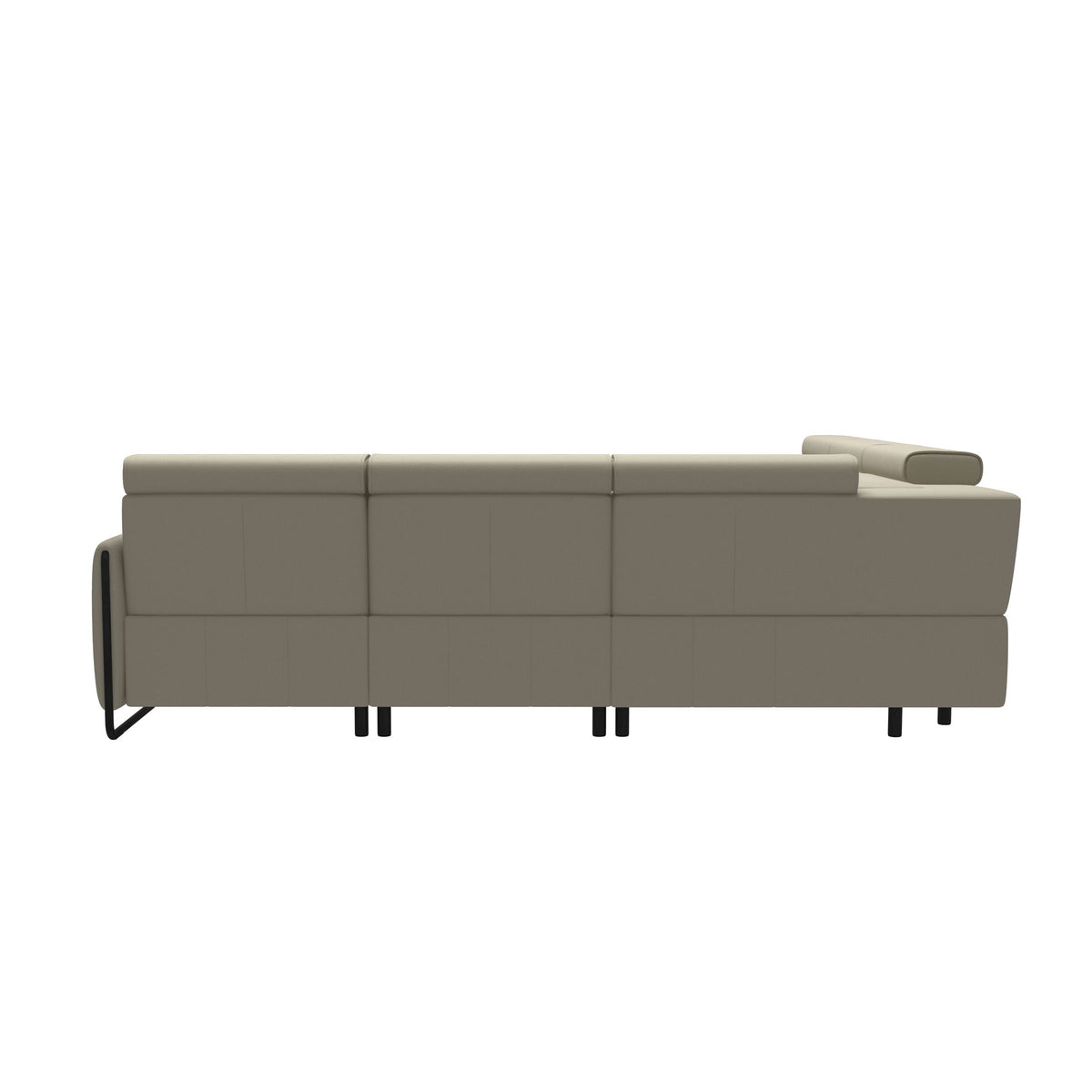 Emily Steel - C22 Corner Sofa - Paloma Light Grey - Matte Black