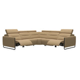 Emily Steel - C22 Corner Sofa - Paloma Sand - Matte Black