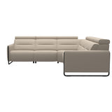 Emily Steel - C22 Corner Sofa - Paloma Fog - Matte Black