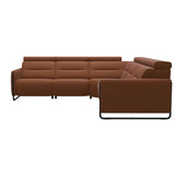 Emily Steel - C22 Corner Sofa - Paloma New cognac - Matte Black