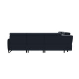 Emily Steel - C12 Corner Sofa - Paloma Oxford Blue - Matte Black