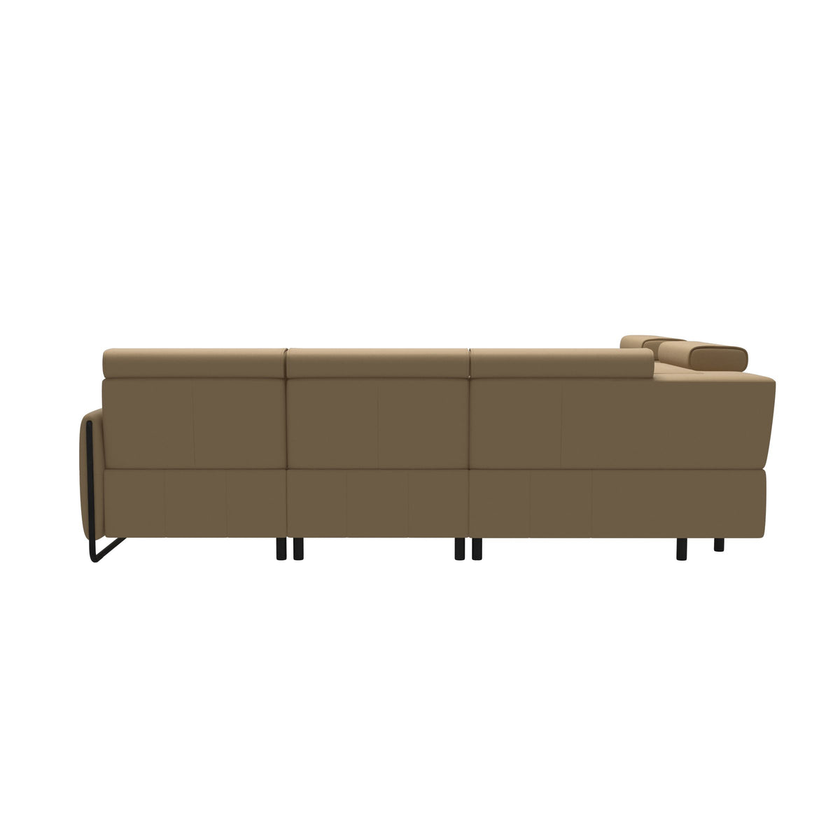Emily Steel - C12 Corner Sofa - Paloma Sand - Matte Black