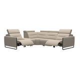 Emily Steel - C12 Corner Sofa - Paloma Fog - Matte Black