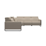 Emily Steel - C12 Corner Sofa - Paloma Fog - Matte Black