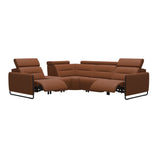 Emily Steel - C12 Corner Sofa - Paloma New cognac - Matte Black