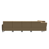 Emily Steel - C22 Corner Sofa with Long Seat - Paloma Sand - Matte Black