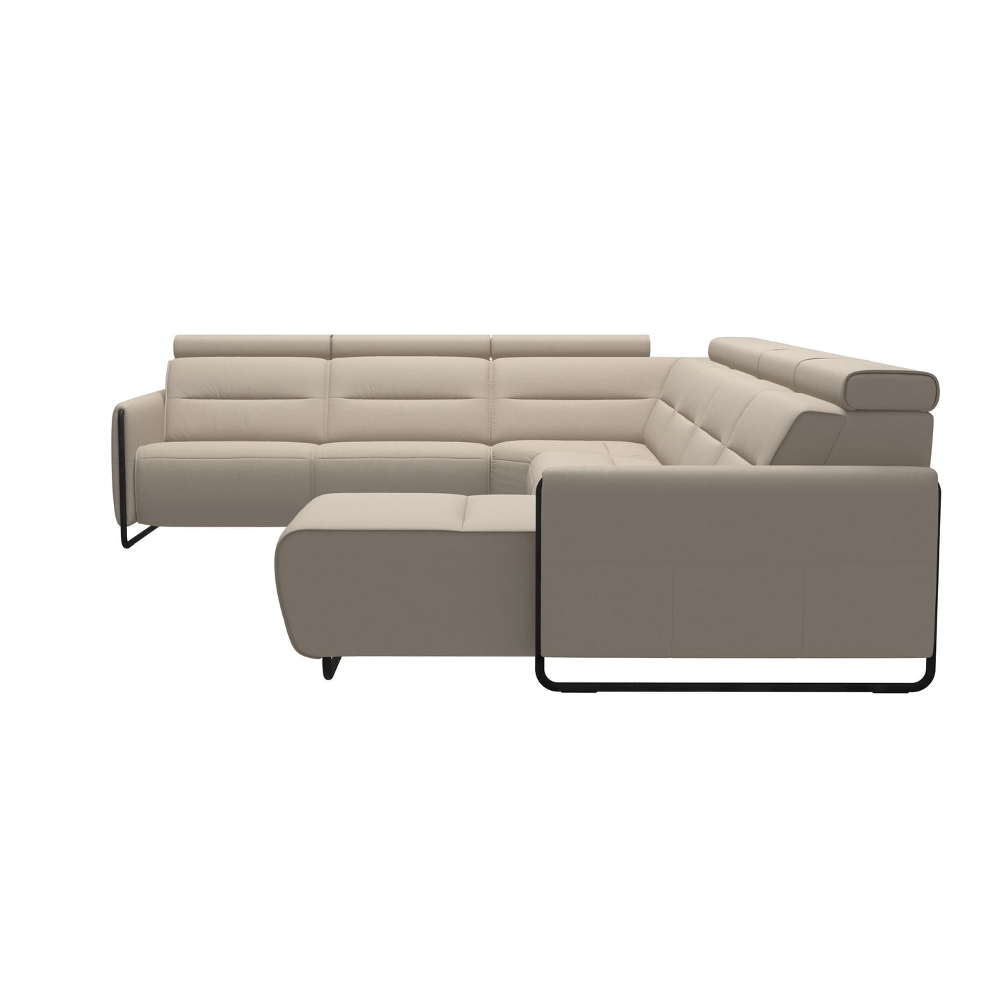 Emily Steel | C22 Corner Sofa with Long Seat