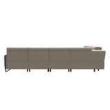 Emily Steel - C22 Corner Sofa with Long Seat - Paloma Fog - Matte Black