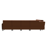 Emily Steel - C22 Corner Sofa with Long Seat - Paloma New cognac - Matte Black