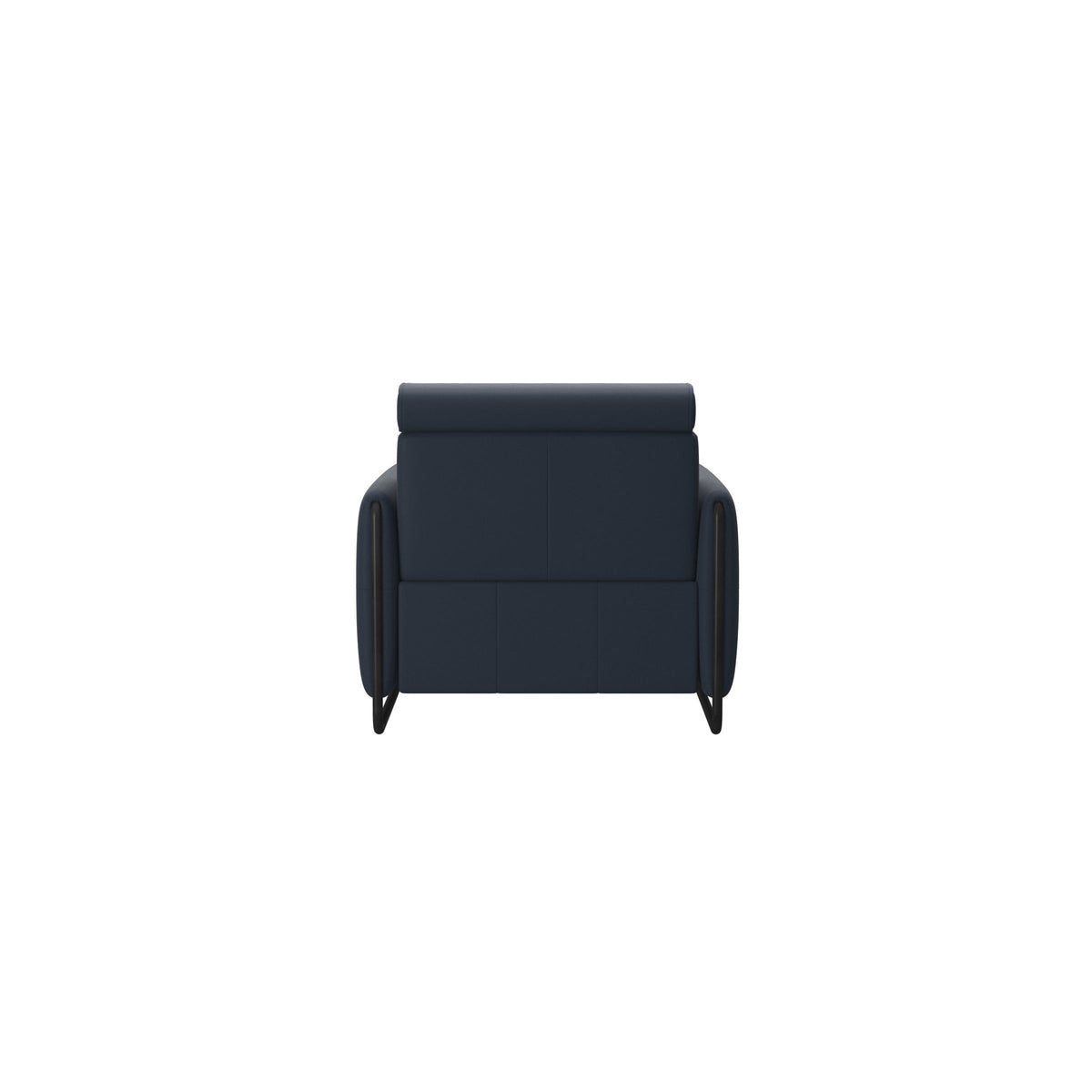 Emily Steel - Chair - Paloma Oxford Blue - Matte Black