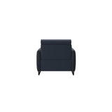 Emily Steel - Chair - Paloma Oxford Blue - Matte Black