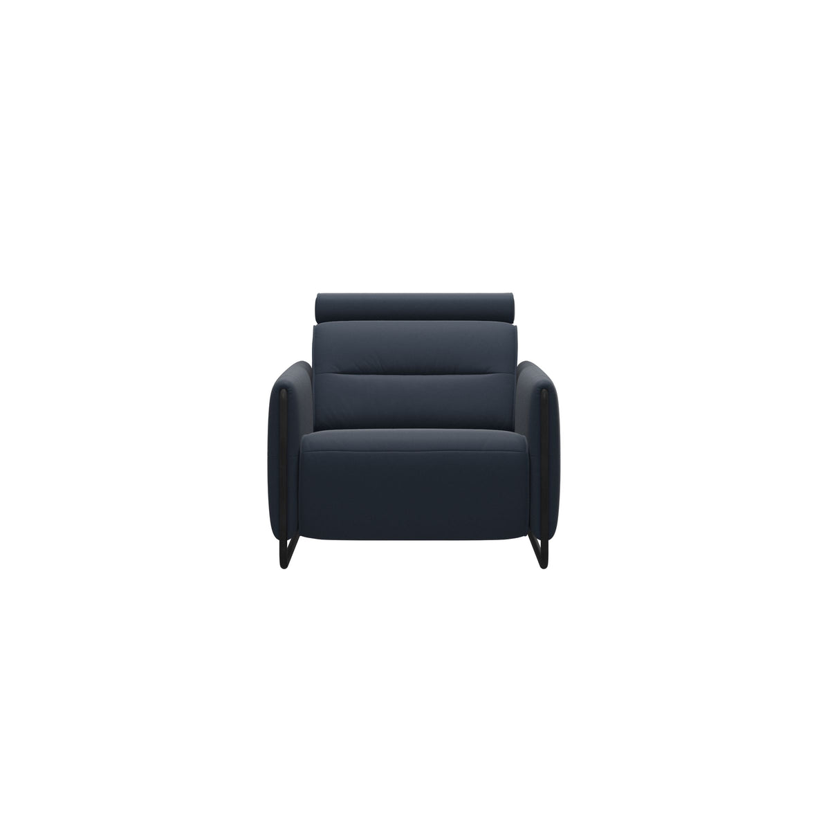 Emily Steel - Chair - Paloma Oxford Blue - Matte Black