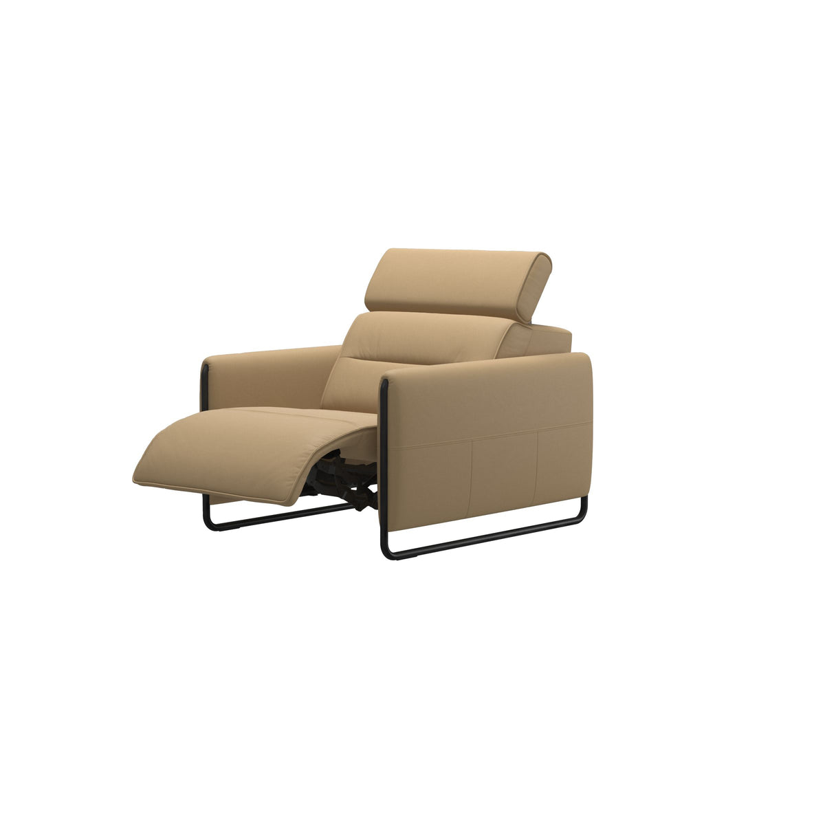 Emily Steel - Chair - Paloma Sand - Matte Black