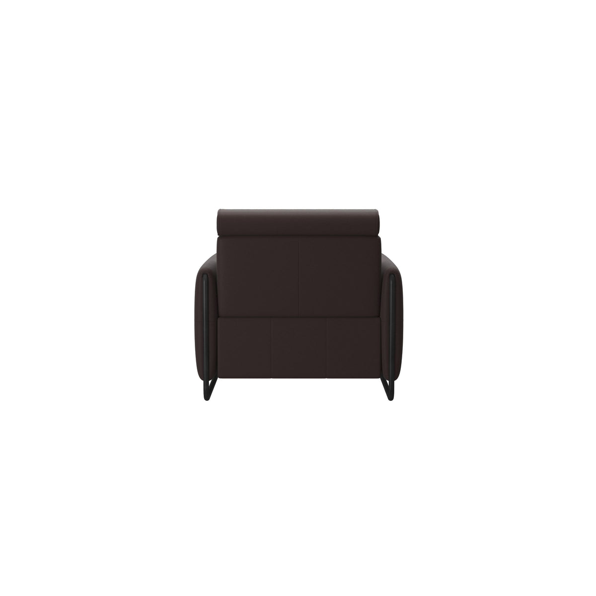 Emily Steel - Chair - Paloma Chocolate - Matte Black