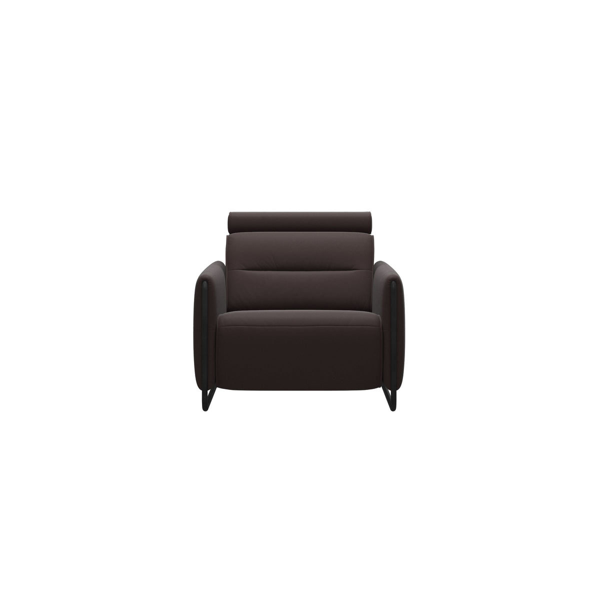 Emily Steel - Chair - Paloma Chocolate - Matte Black