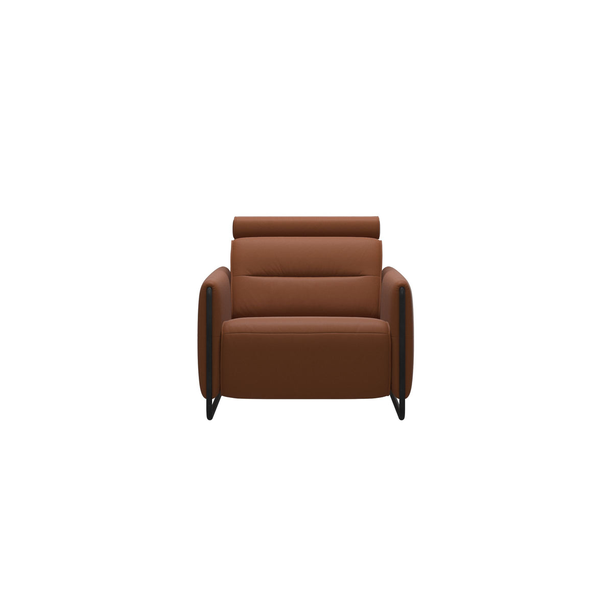 Emily Steel - Chair - Paloma New cognac - Matte Black