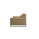 Emily Steel - 2-Seater Sofa - Paloma Sand - Matte Black